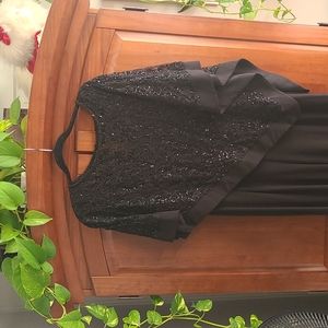 Black sequin jumpsuit